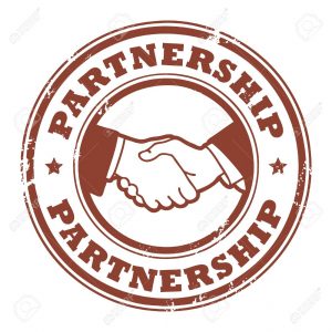 Tips Memilih Mitra Bisnis Yang Baiktamp-with-small-stars-hands-and-the-word-Partnership-inside-Stock-Vector