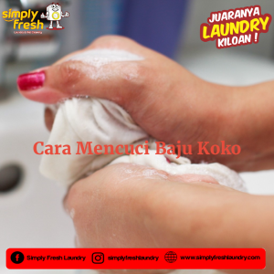 cara mencuci baju koko