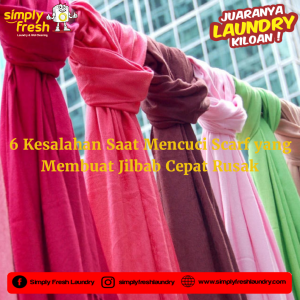 kesalahan saat mencuci scarf