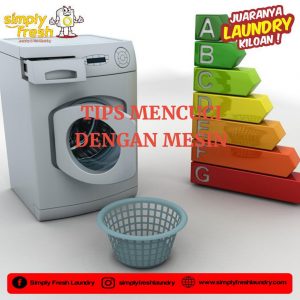 Cara mencuci dengan mesin